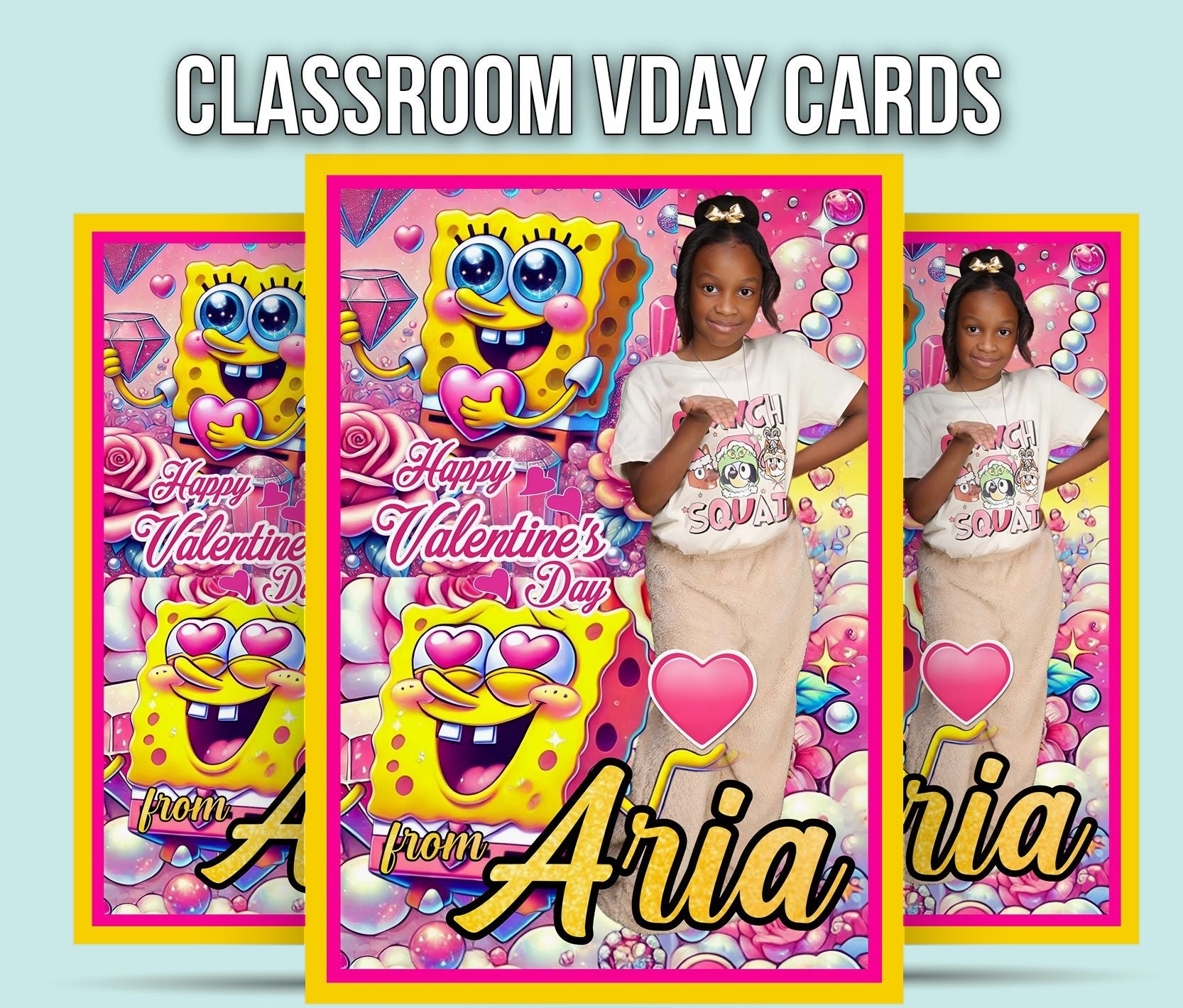 Classroom Valentine's Day Cards | Custom Designs | Personalized | Add Name & Photo