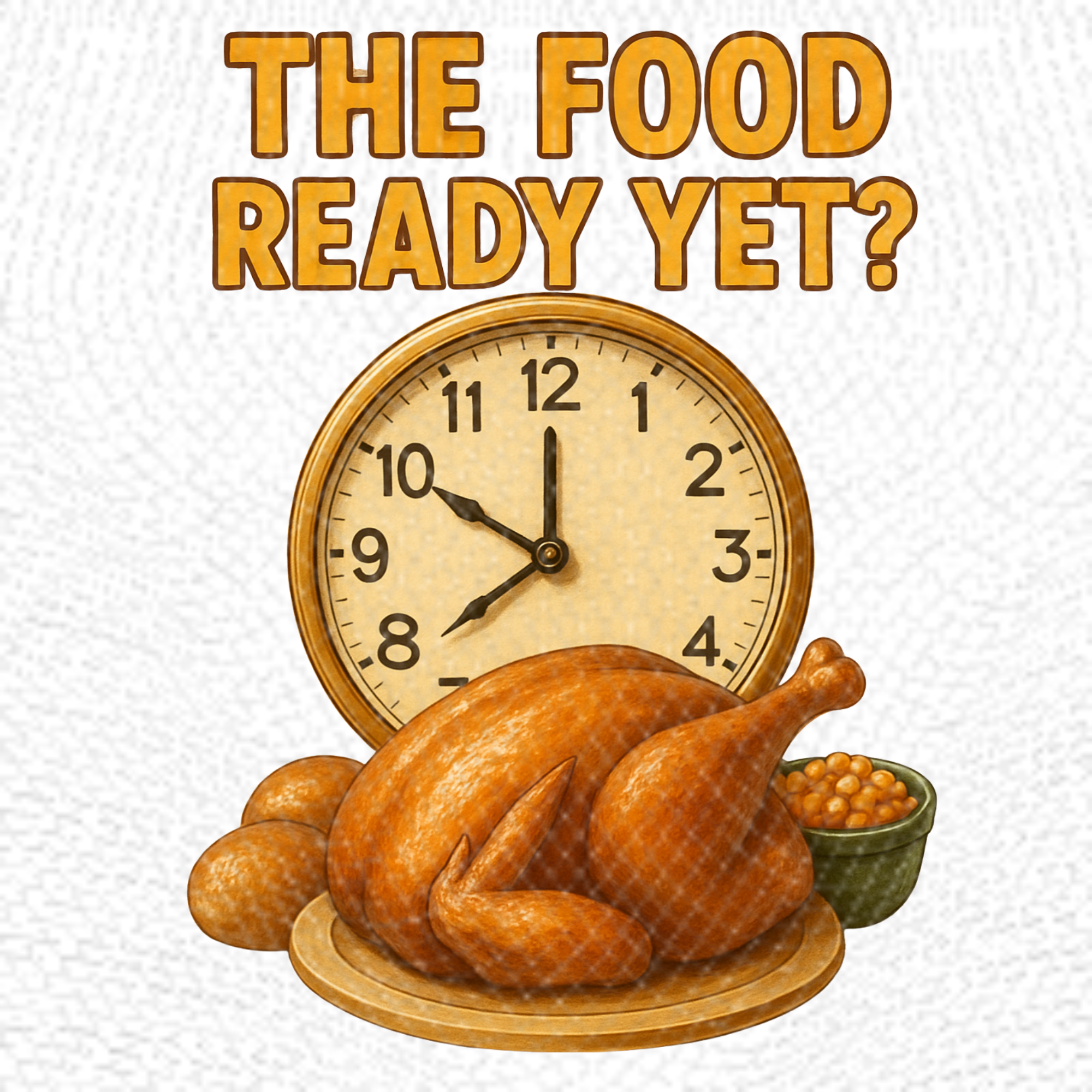 The Food Ready Yet? | PNG | Instant Download | Sublimation & DTF Clipart | 300 DPI