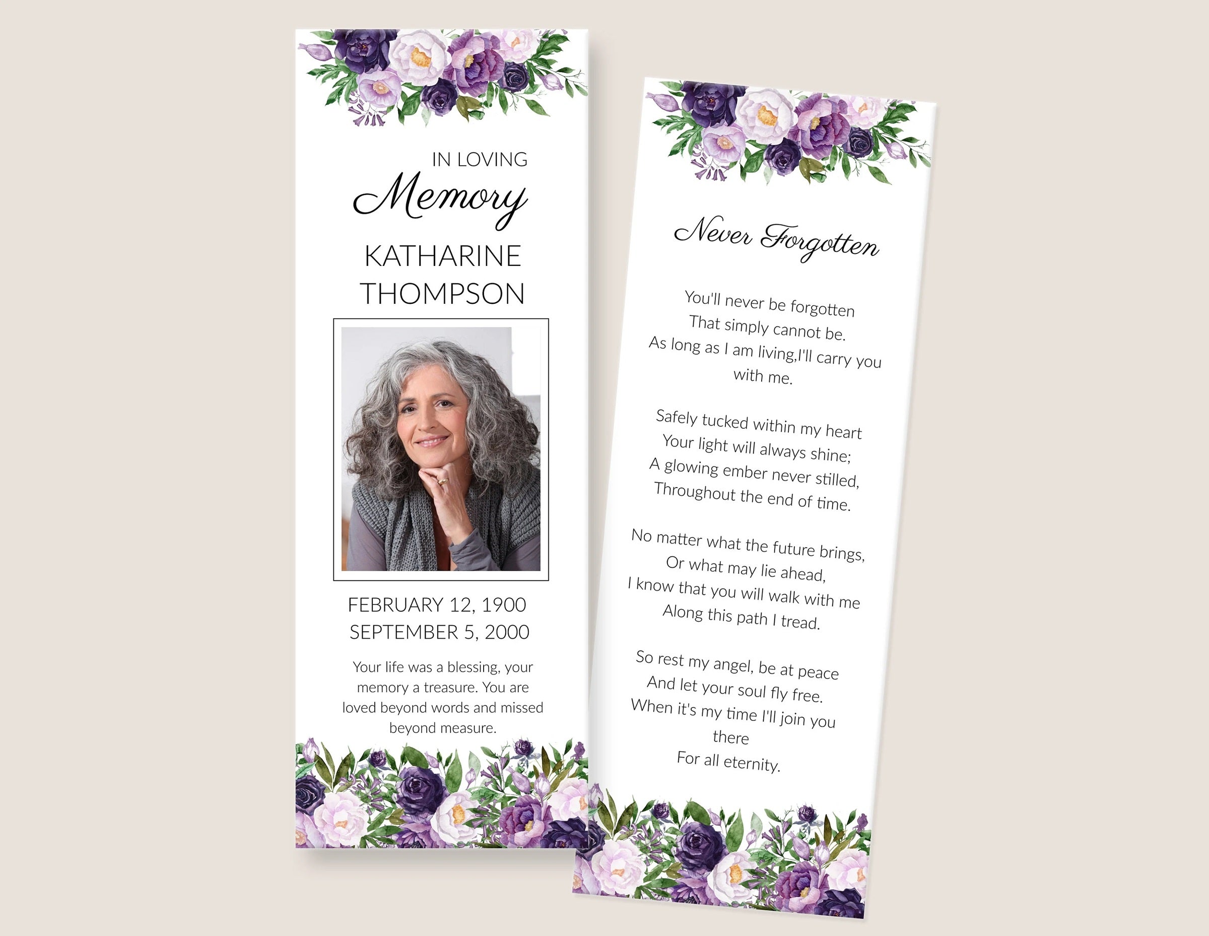 Custom Memorial Bookmarks – A Lasting Tribute to Your Loved One