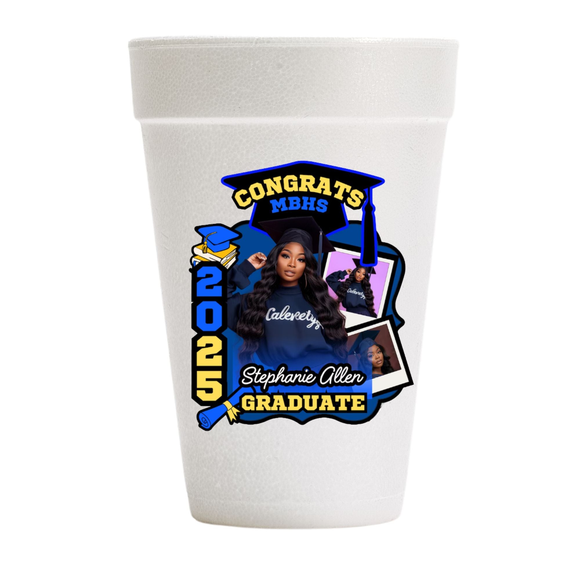 Custom Graduation Cups – Personalized 16oz Cups for Grad Parties
