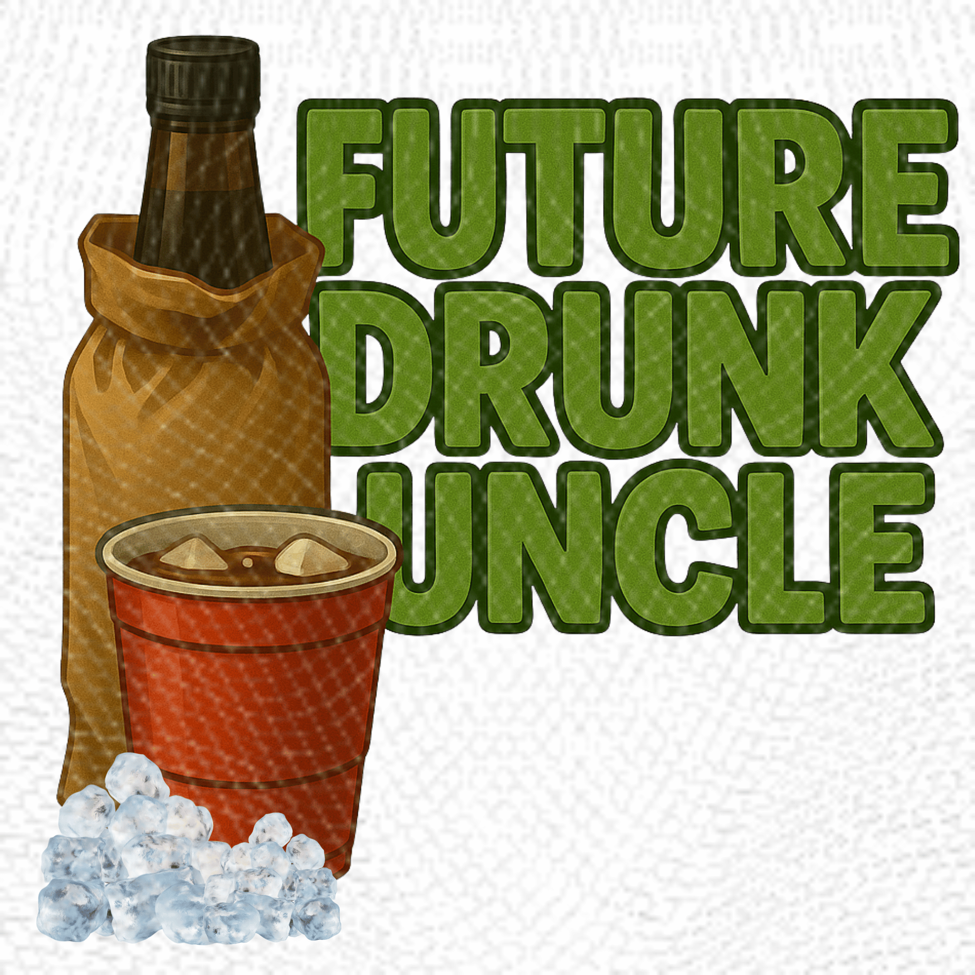 Future Drunk Uncle | PNG | Instant Download | Sublimation & DTF Clipart | 300 DPI