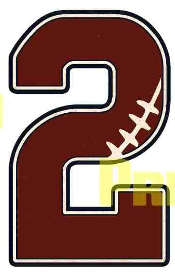 π Football Number Prints & Digital Downloads (0β9)