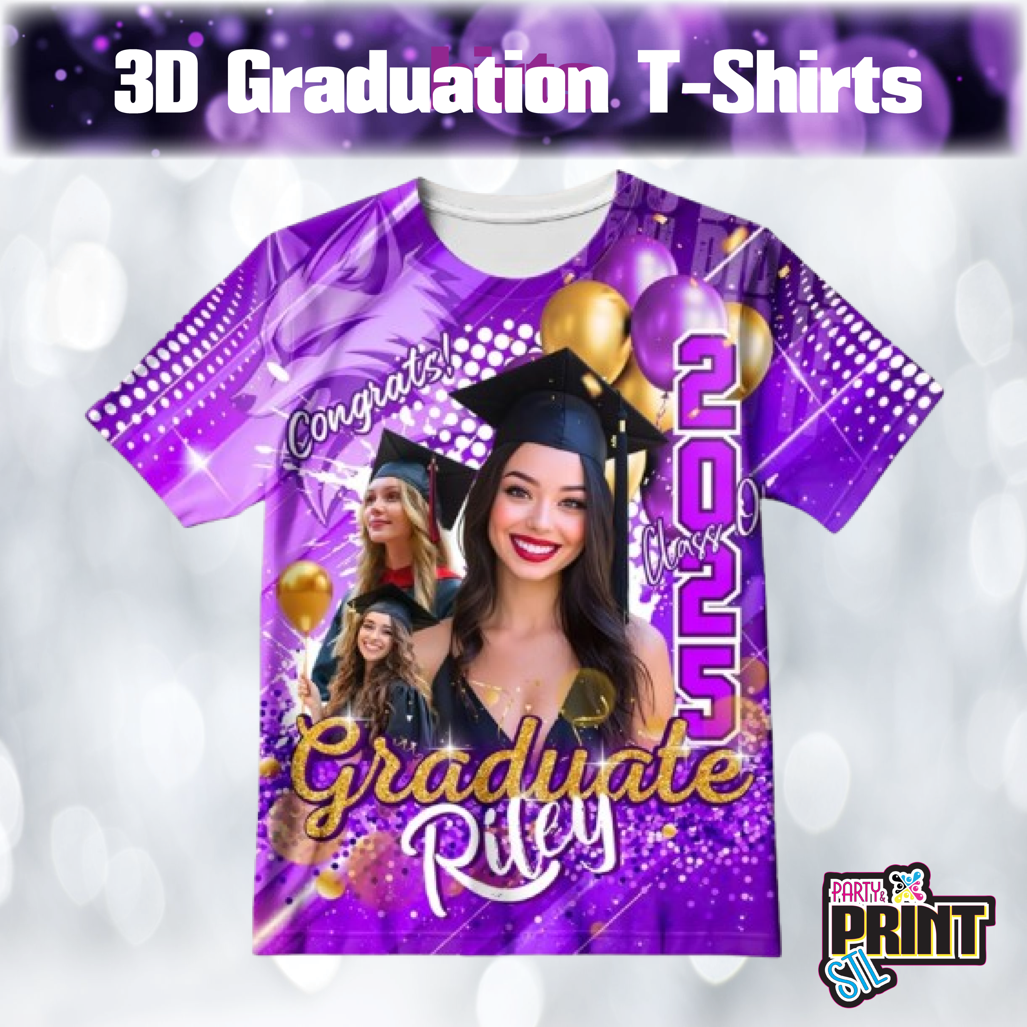 3D Graduation T-Shirts