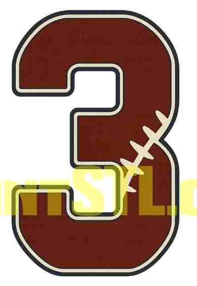 π Football Number Prints & Digital Downloads (0β9)
