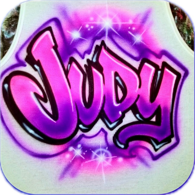 Custom Airbrushed Name T-Shirts