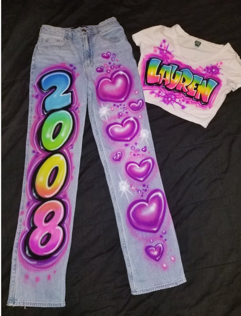 Custom Airbrushed Pants – Personalized Graffiti Style