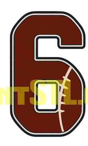 π Football Number Prints & Digital Downloads (0β9)