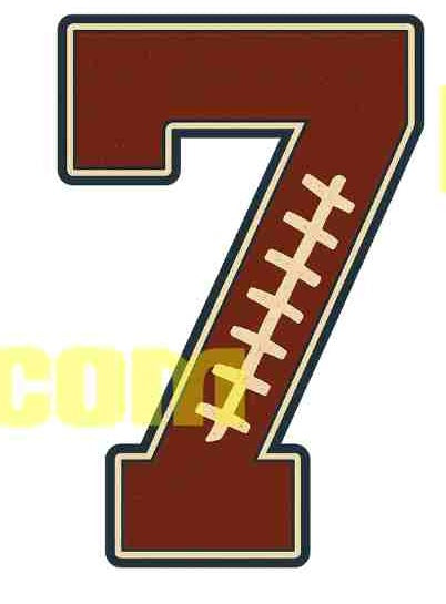 π Football Number Prints & Digital Downloads (0β9)