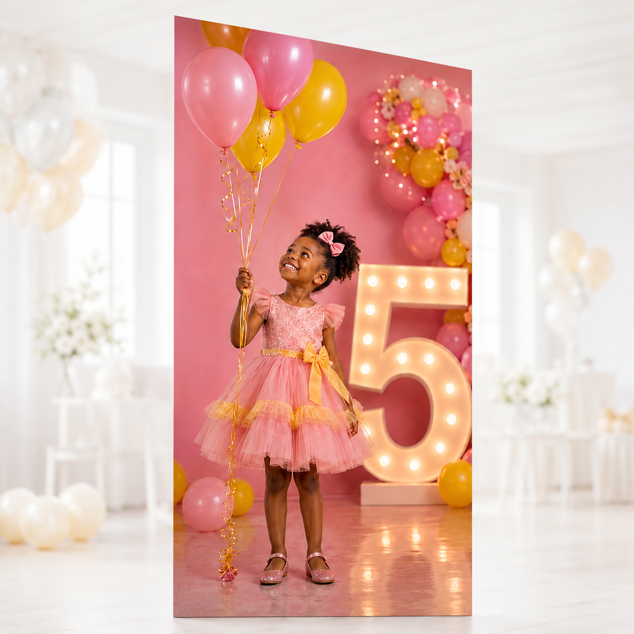 Custom Angled Photo Board | Personalized Photo Event Display