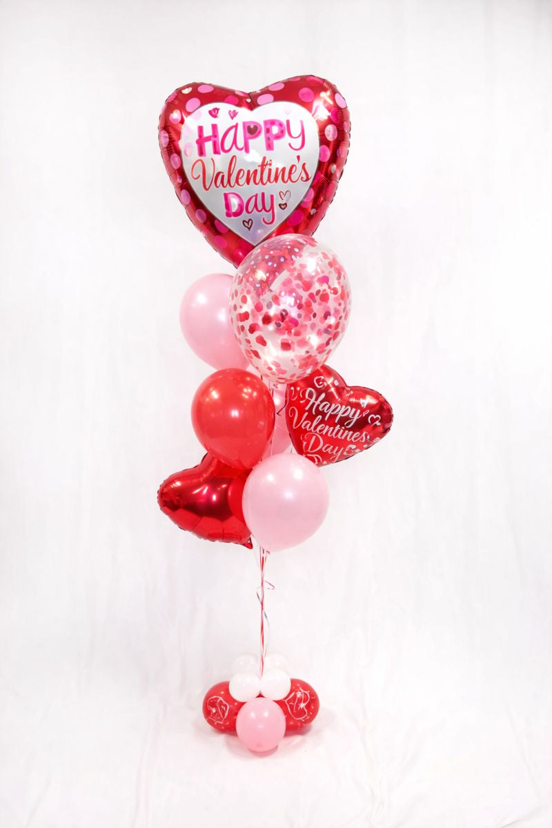 Love Message Heart Balloon Arrangement