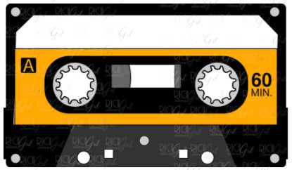 80s Cassette Tape Cutout Props – Retro Party Decor