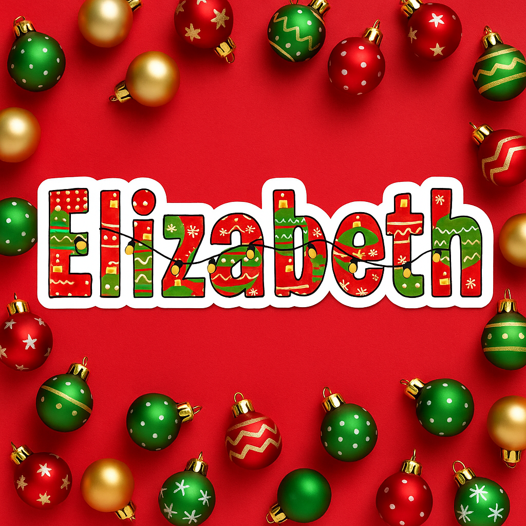 Personalized Christmas Name Stickers – 3-Inch Custom Printed Holiday Labels (Free Shipping)