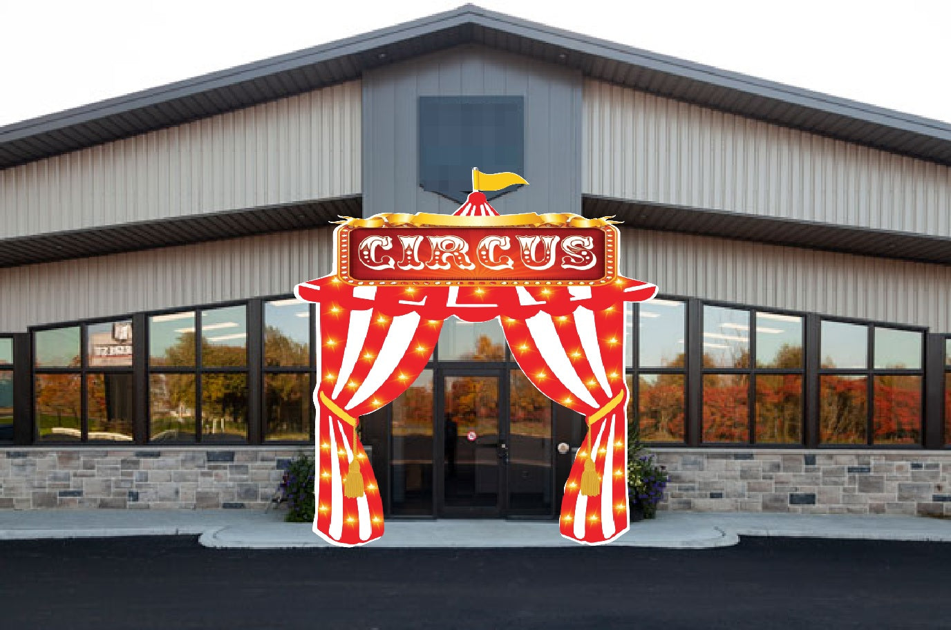 Big Top Circus Tent Entryway