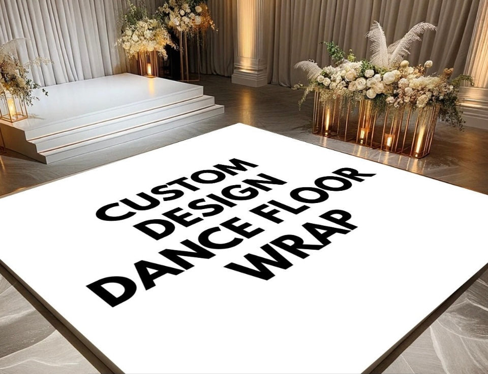 Custom Floor Wrap Decal – Personalized Slip-Resistant Event Decor