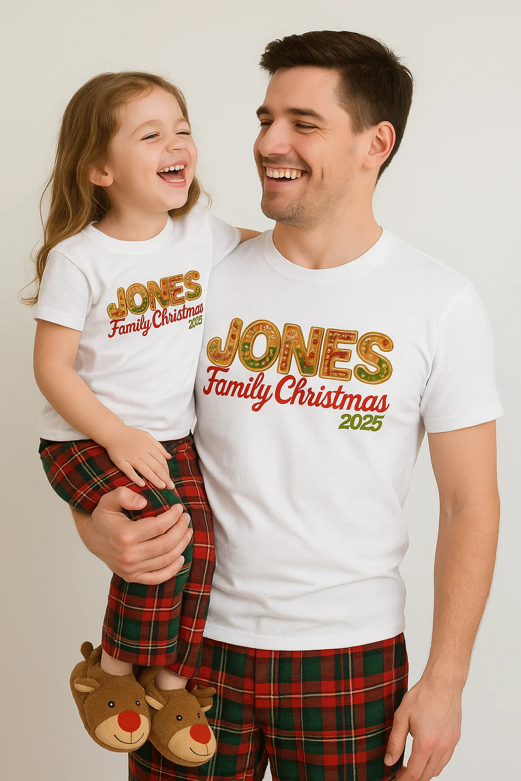 Custom Gingerbread Family Christmas PNG, Personalized Christmas Name Digital Download, Family Name Holiday Shirt Design