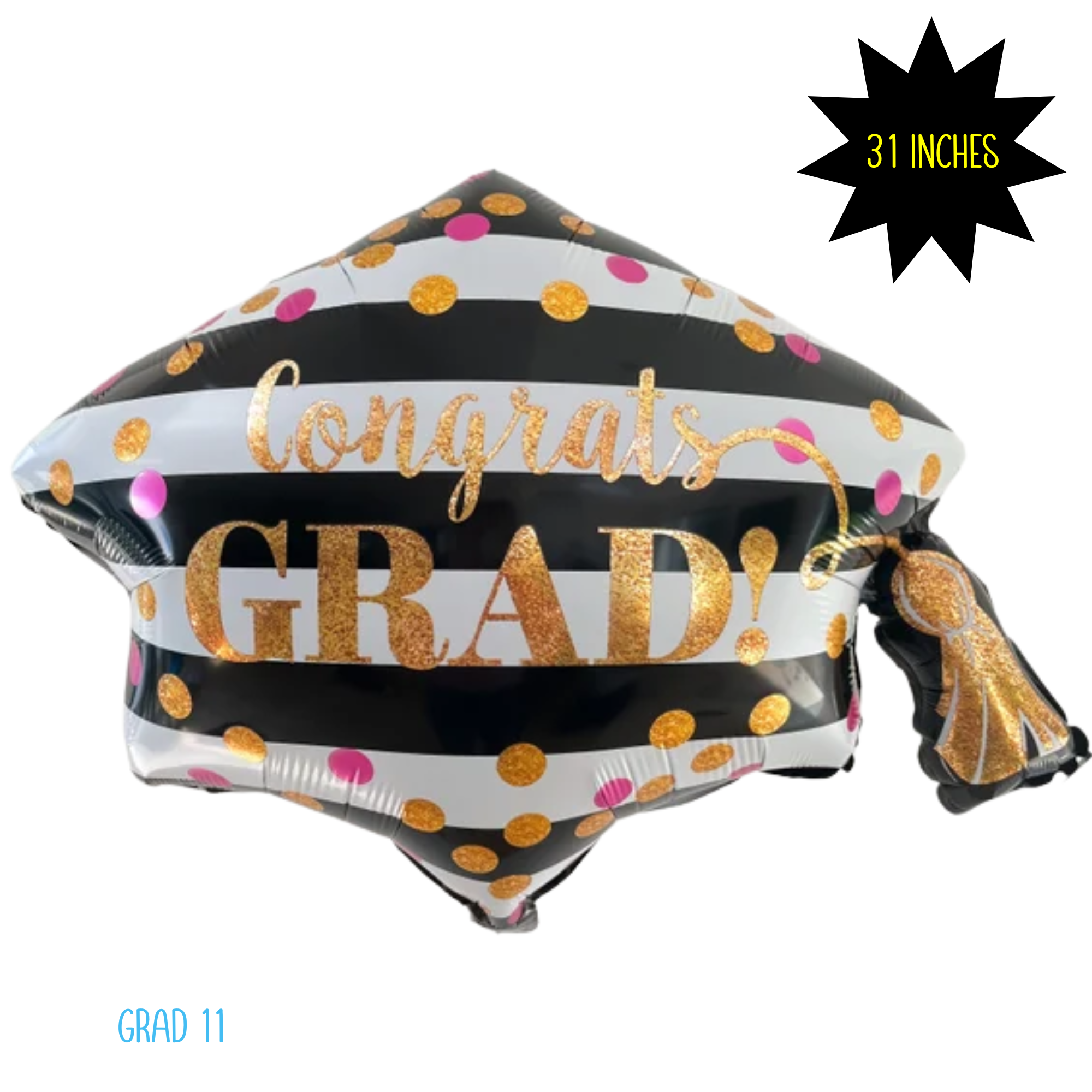 Giant Graduation Balloons – Mylar Foil | Congrats Grad Designs
