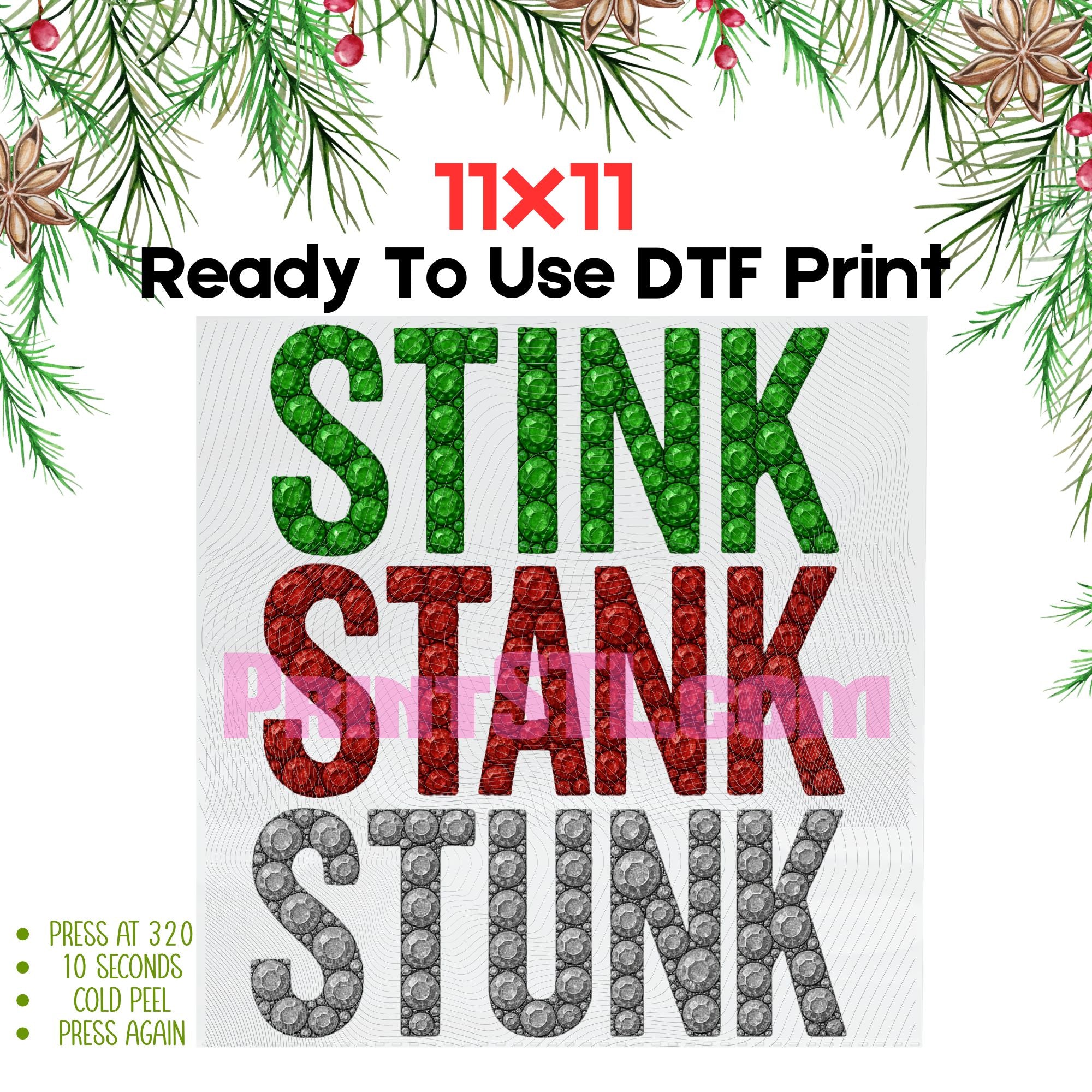 Stink Stank Stunk – Rhinestone-Grinch Style Digital File