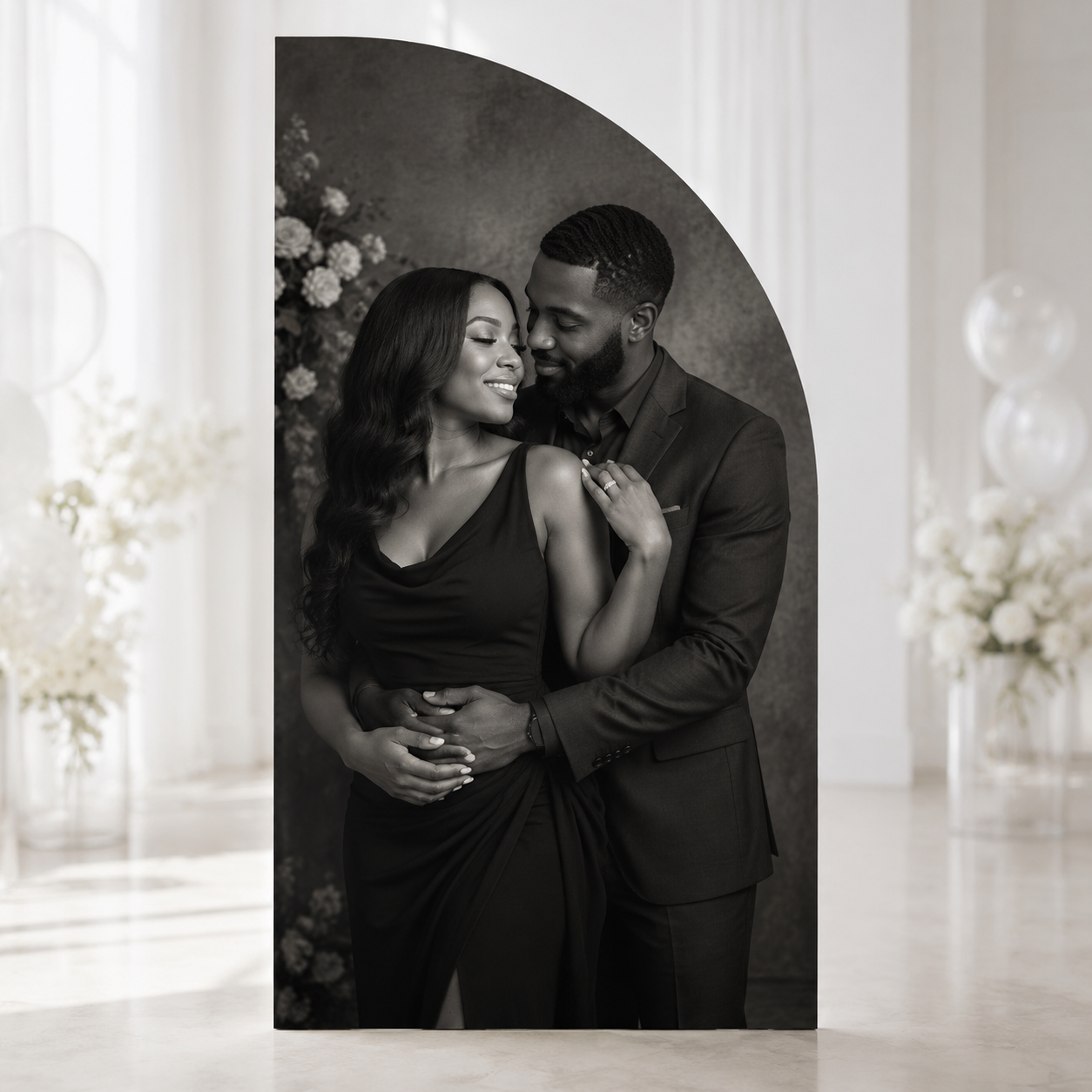 Custom Half Arch Photo Board | Personalized Photo Event Display