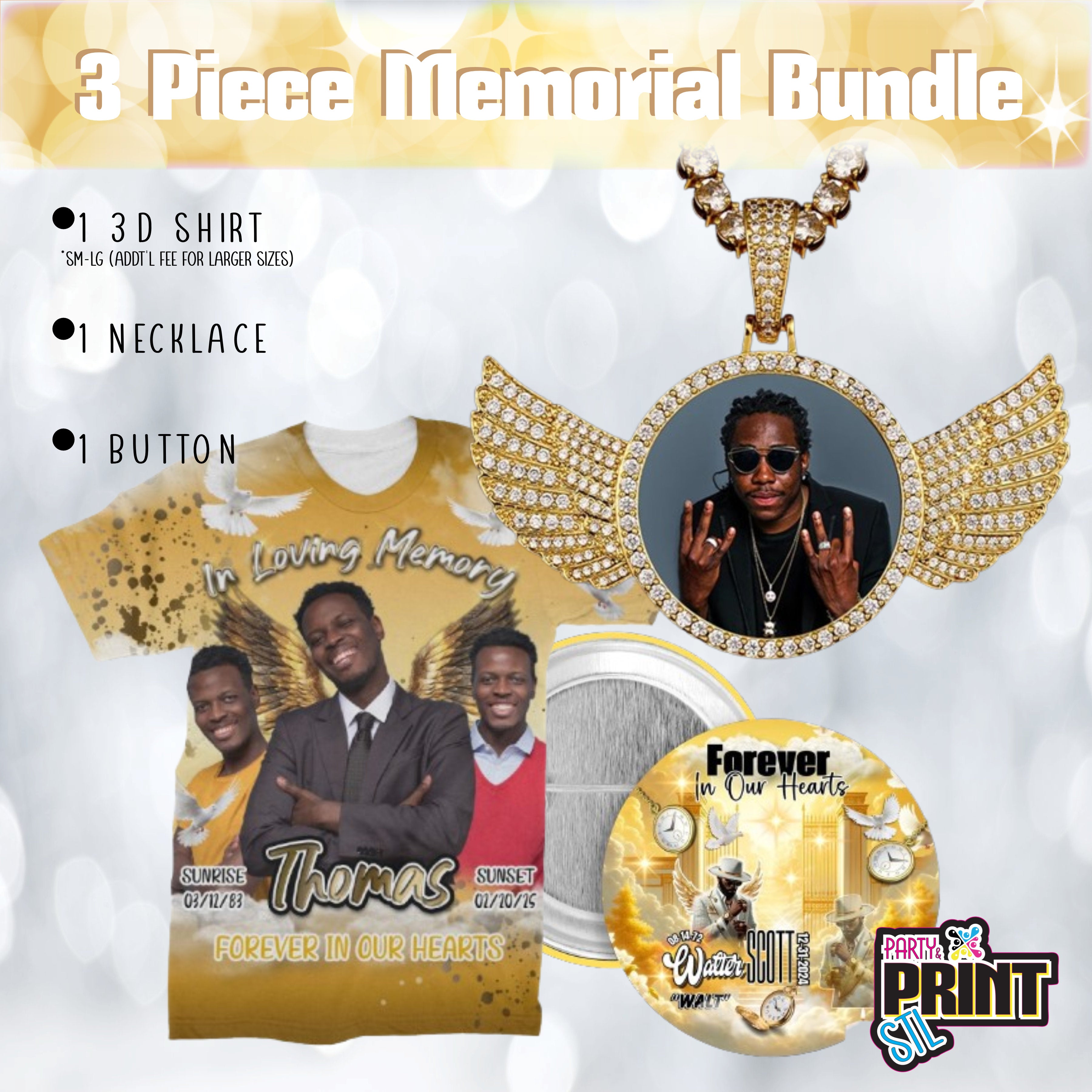 3pc Memorial Bundle