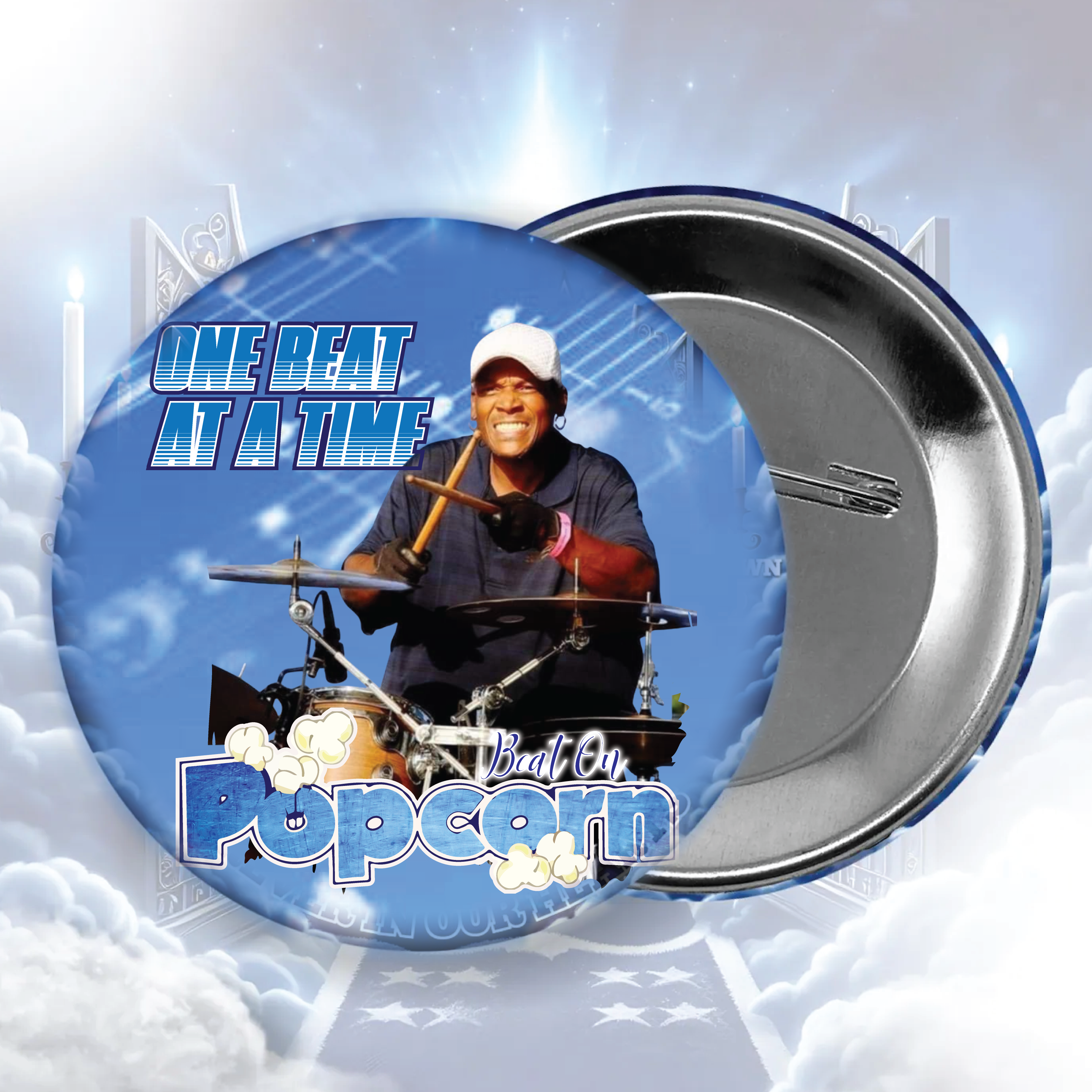 Chuck "Popcorn" Louden Button