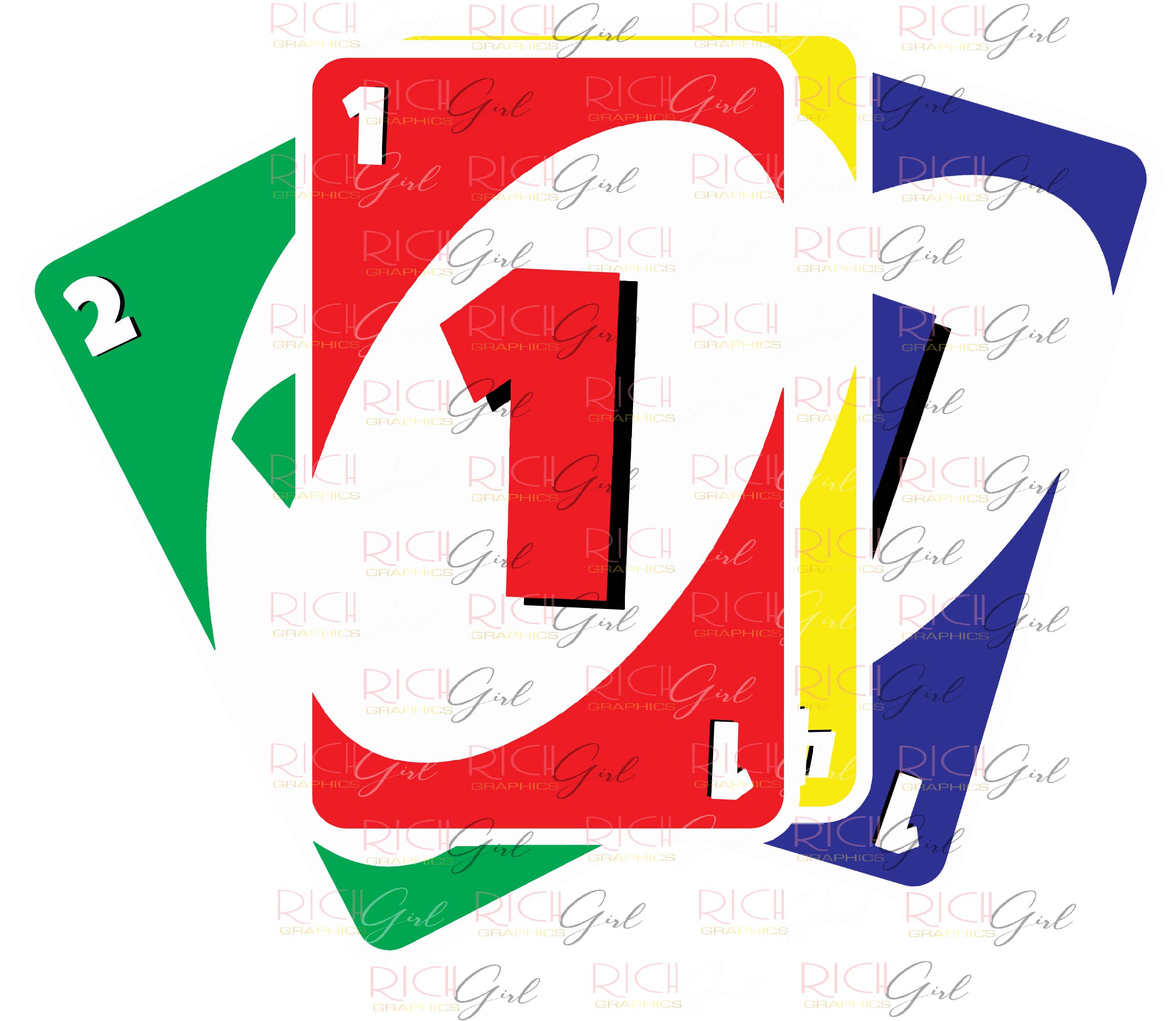 Uno Cutout Props - RED CARDS