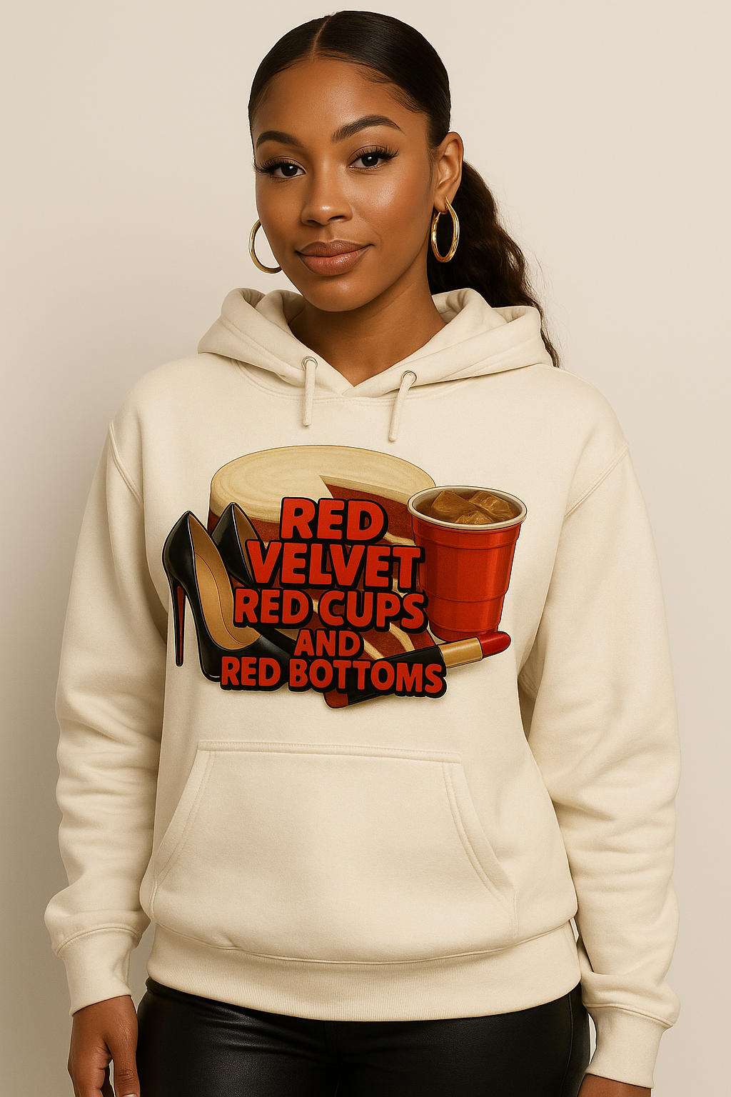 Red Velvet, Red Cups & Red Bottoms Sweatshirt / Hoodie Unisex