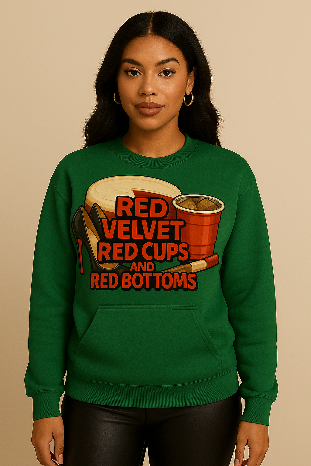 Red Velvet, Red Cups & Red Bottoms Sweatshirt / Hoodie / Tee