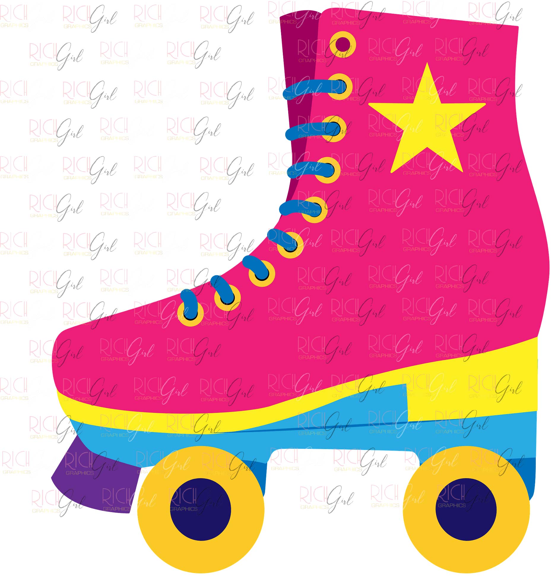 Roller Skates Cutout Props