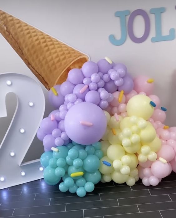 Ice Cream Cone Cutout Props
