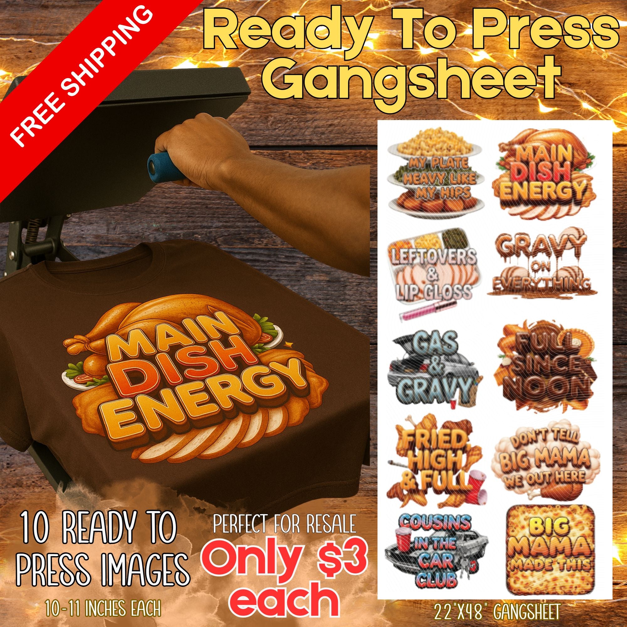 Thanksgiving DTF Gangsheet