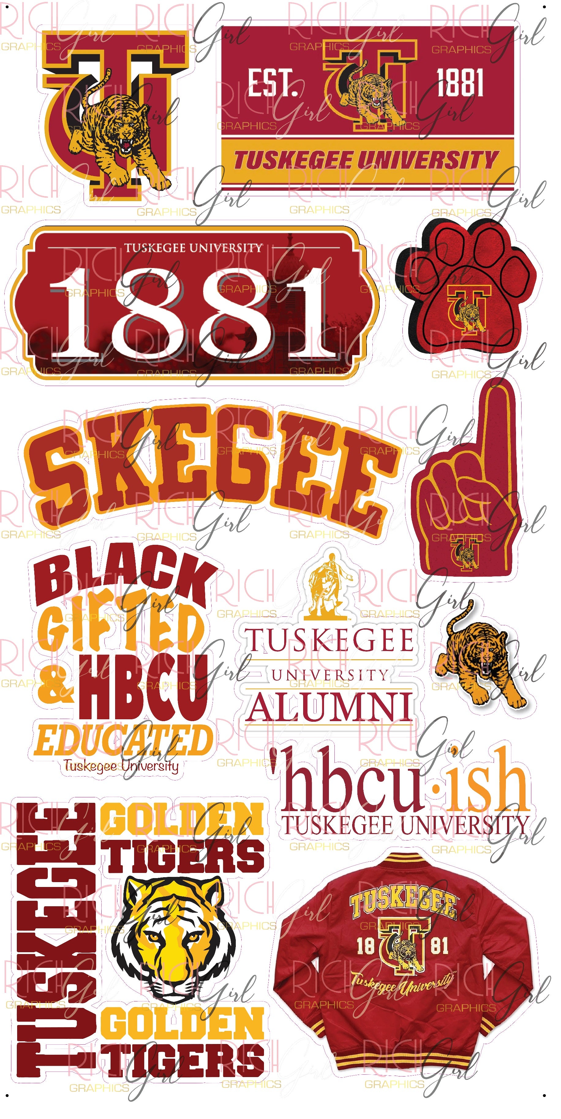 Tuskegee University Yard Card Set