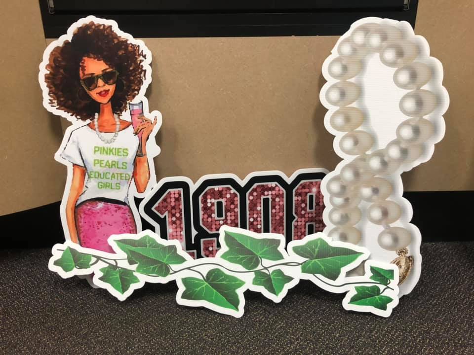 AKA Pretty Girls Yard Card