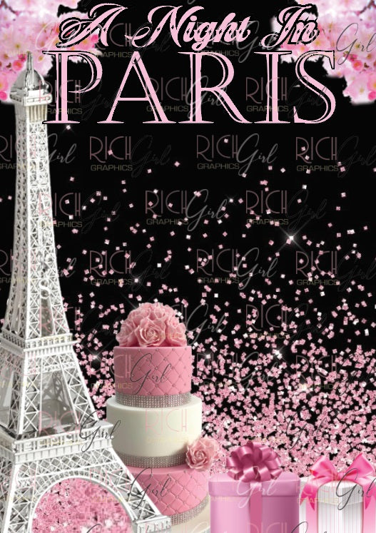 A Night In Paris Backdrop