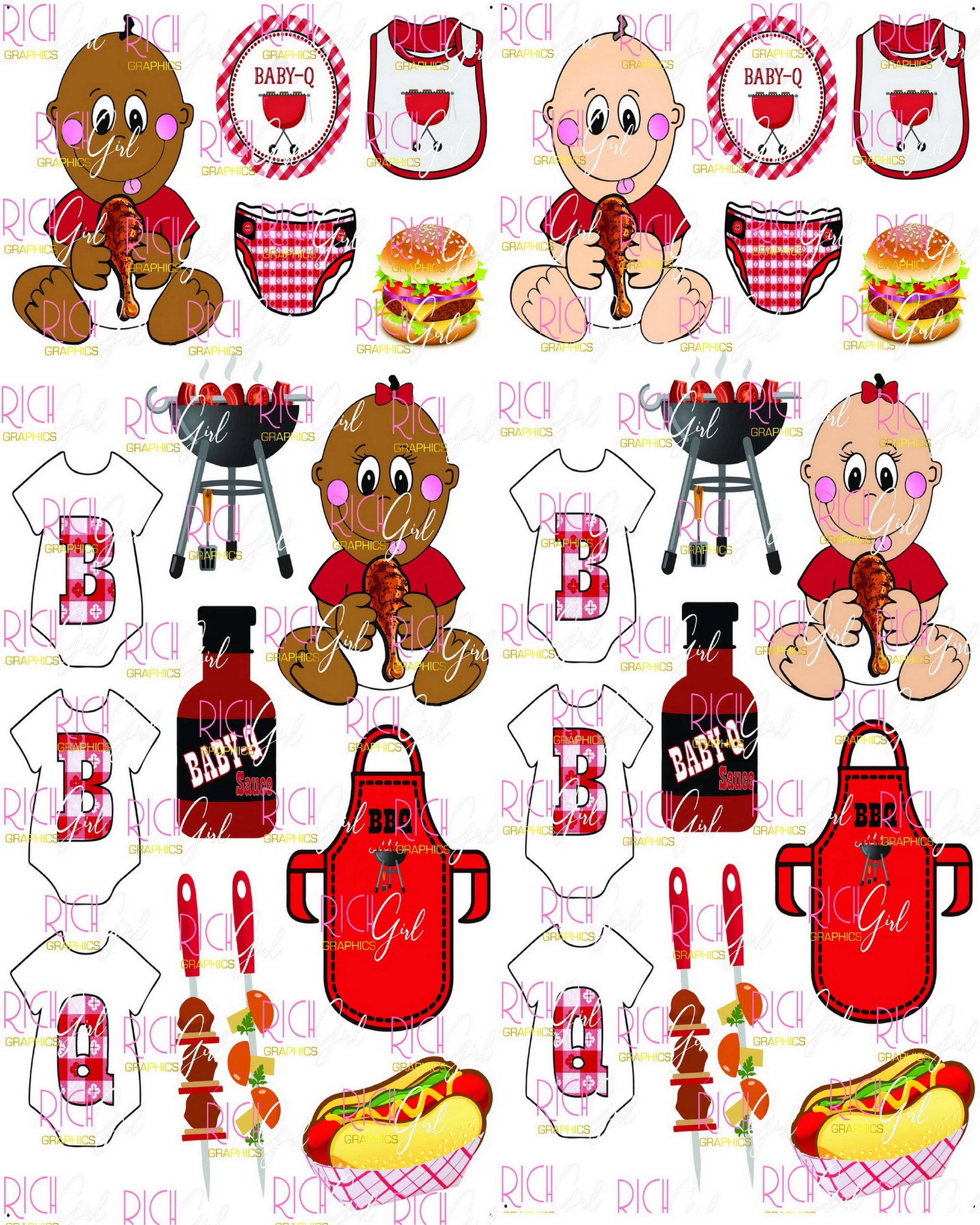 Baby Q Yard Card (Available in Dark and Light Skintones)