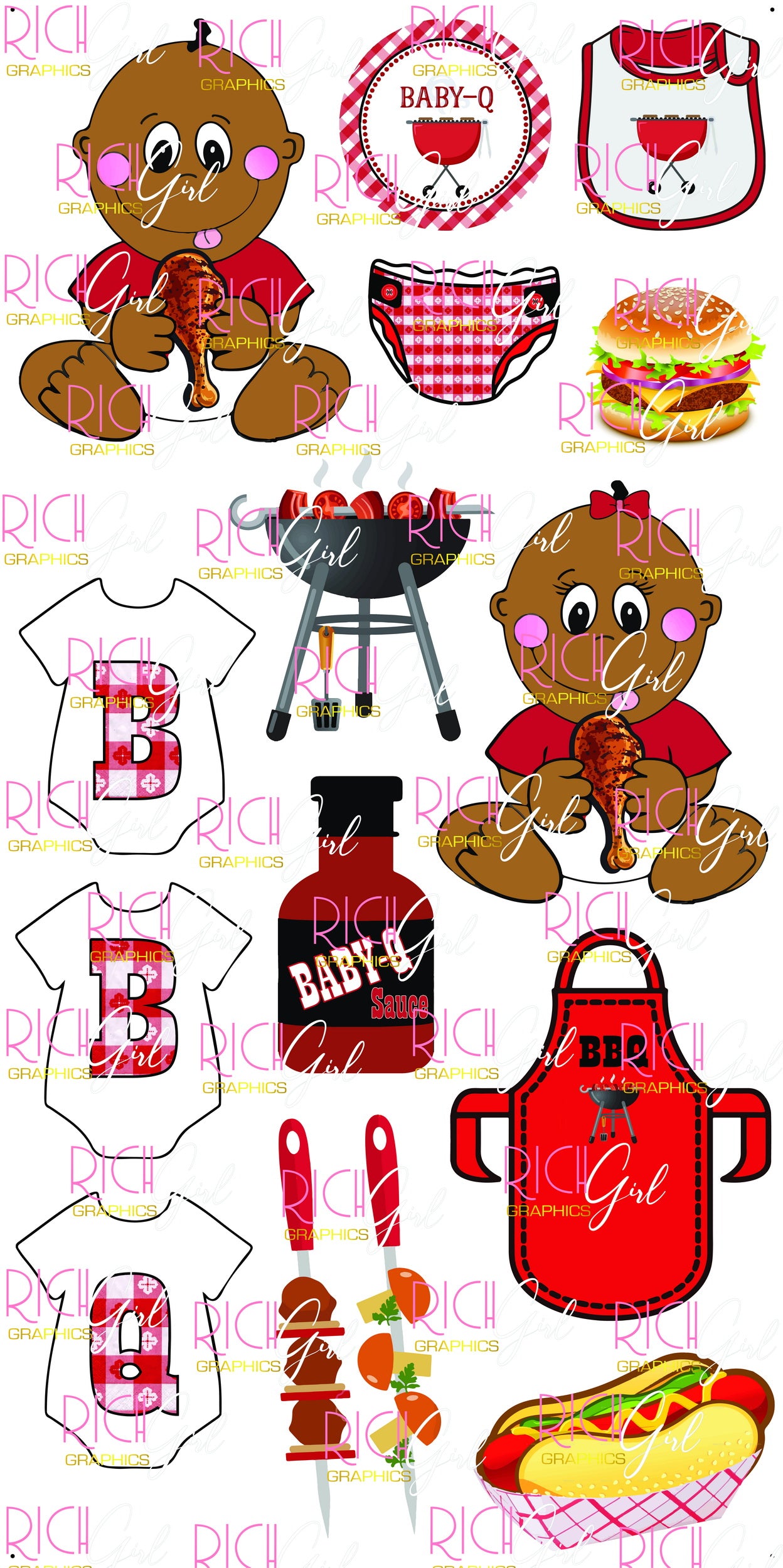 Baby Q Yard Card (Available in Dark and Light Skintones)