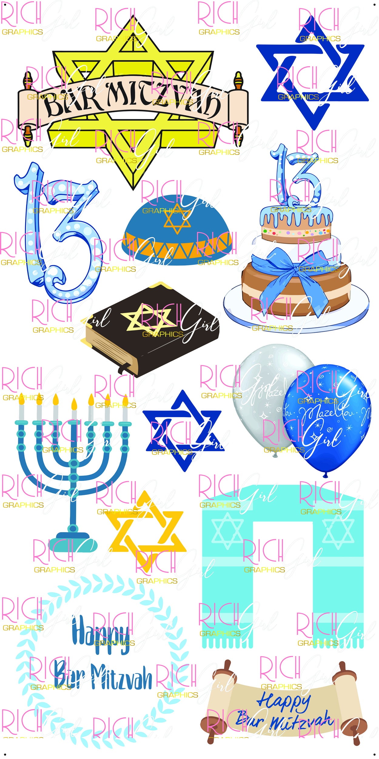 Bar Mitzvah Yard Card