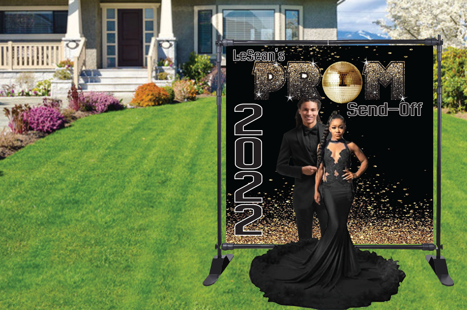 Prom Send-Off Backdrop - Available In Any Color Combination