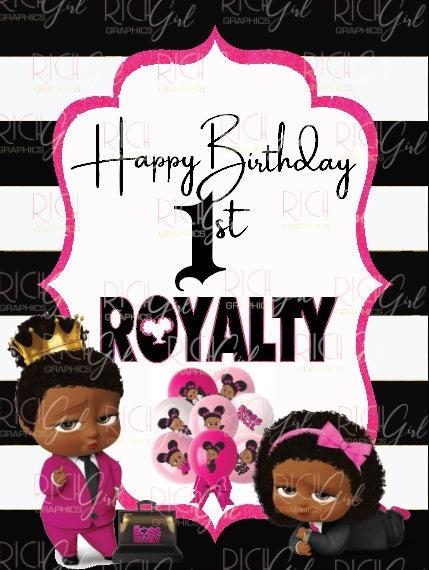 Bossy Baby Girl Backdrop