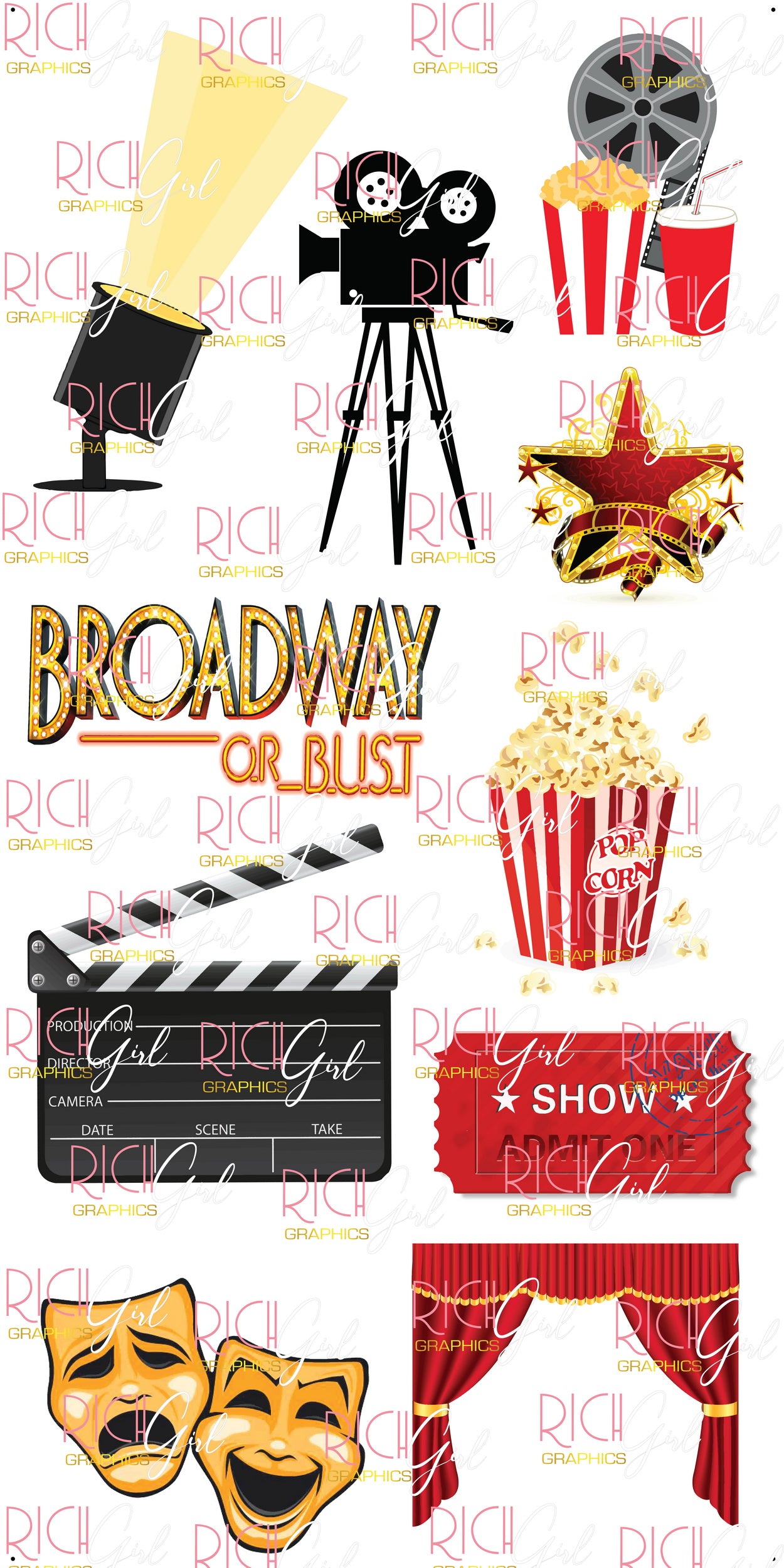 Broadway Or Bust Yard Card