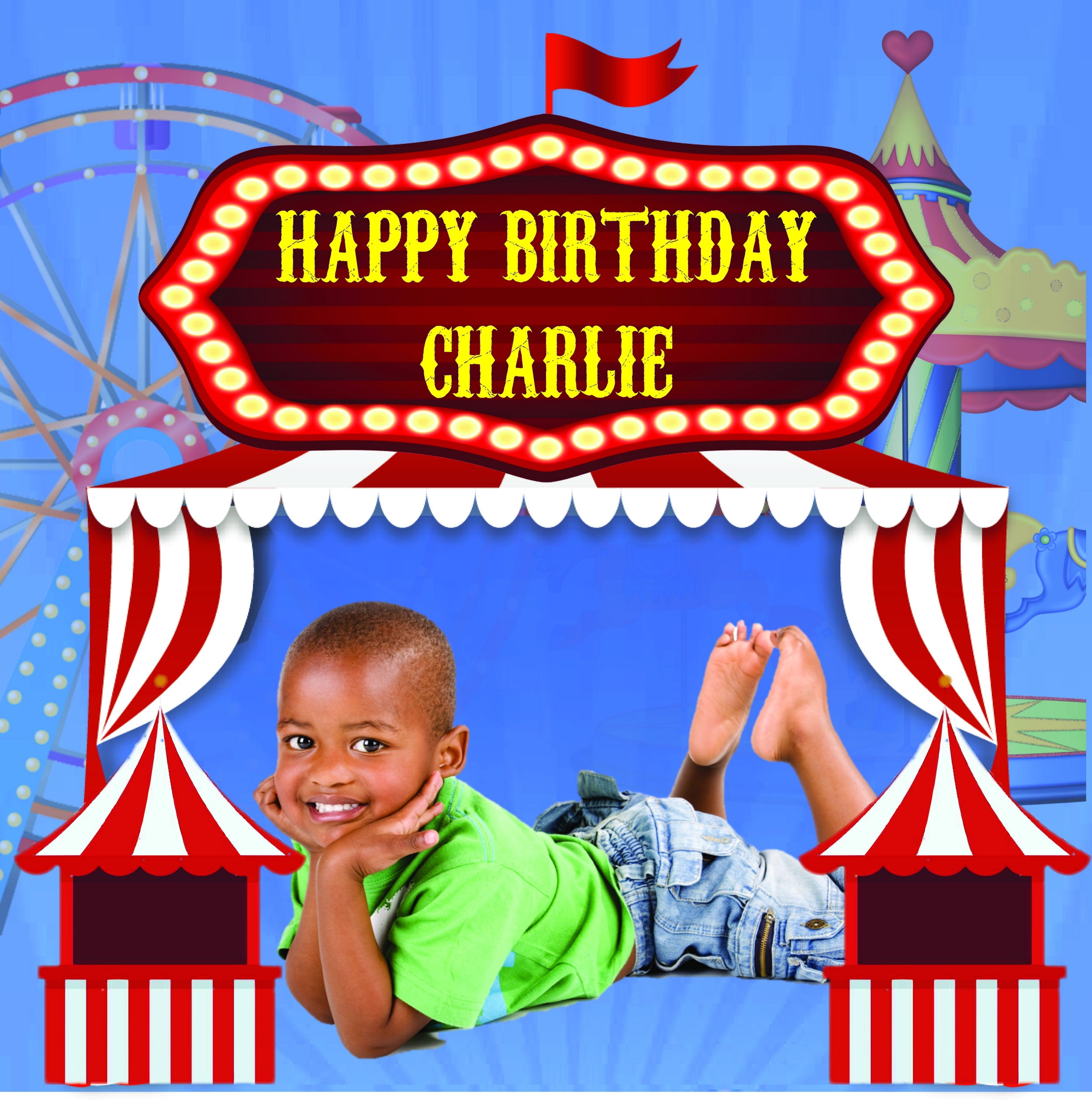 Carnival Fun Backdrop