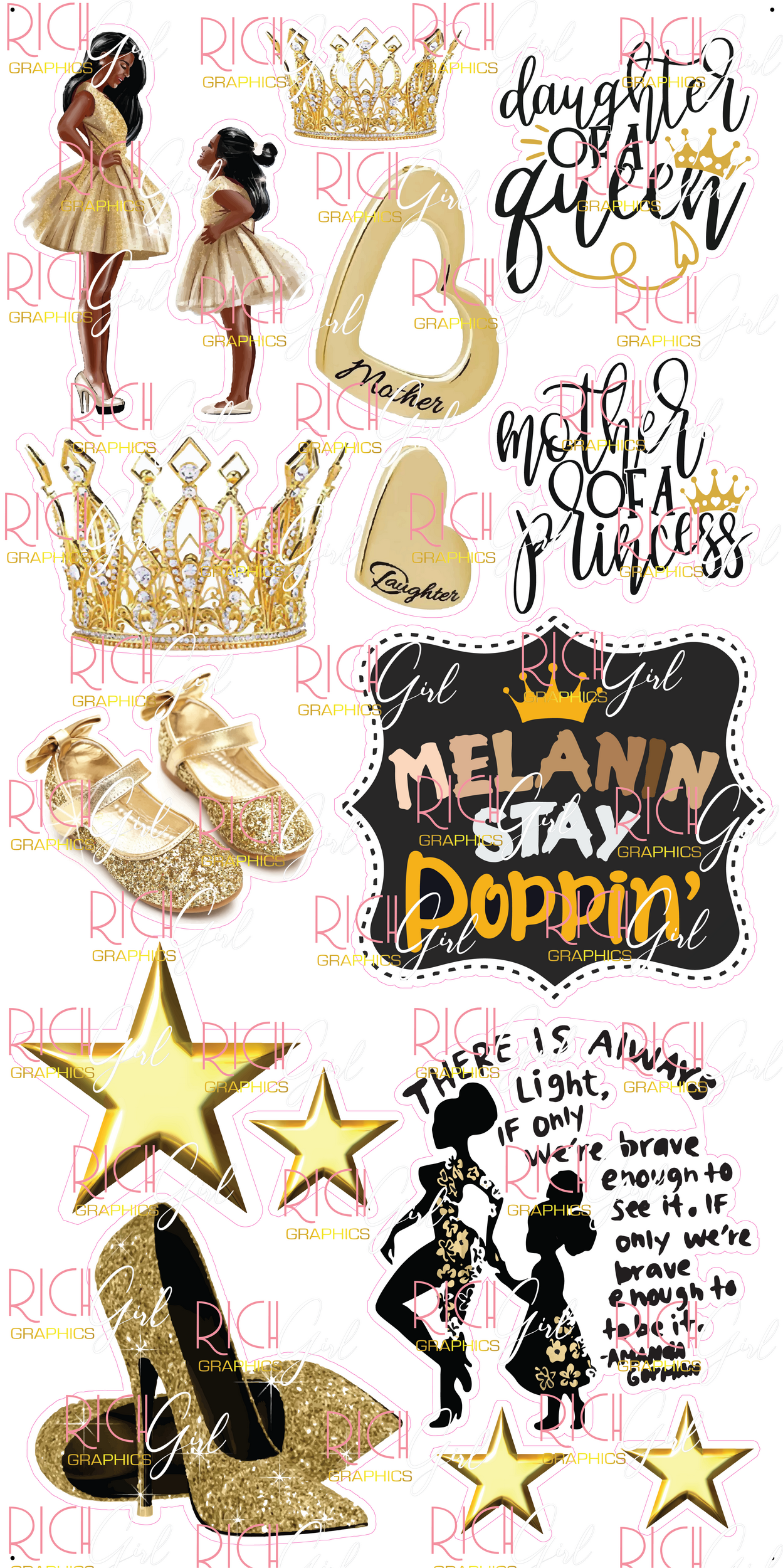 Daughter Of A Queen Yard Card