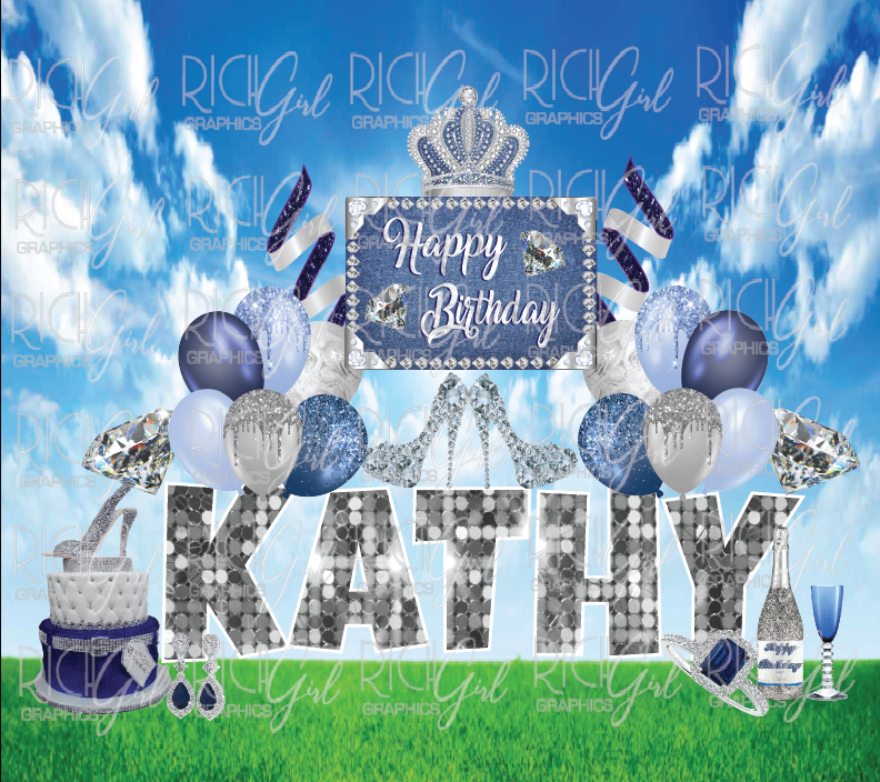 Denim & Diamonds Yard Card