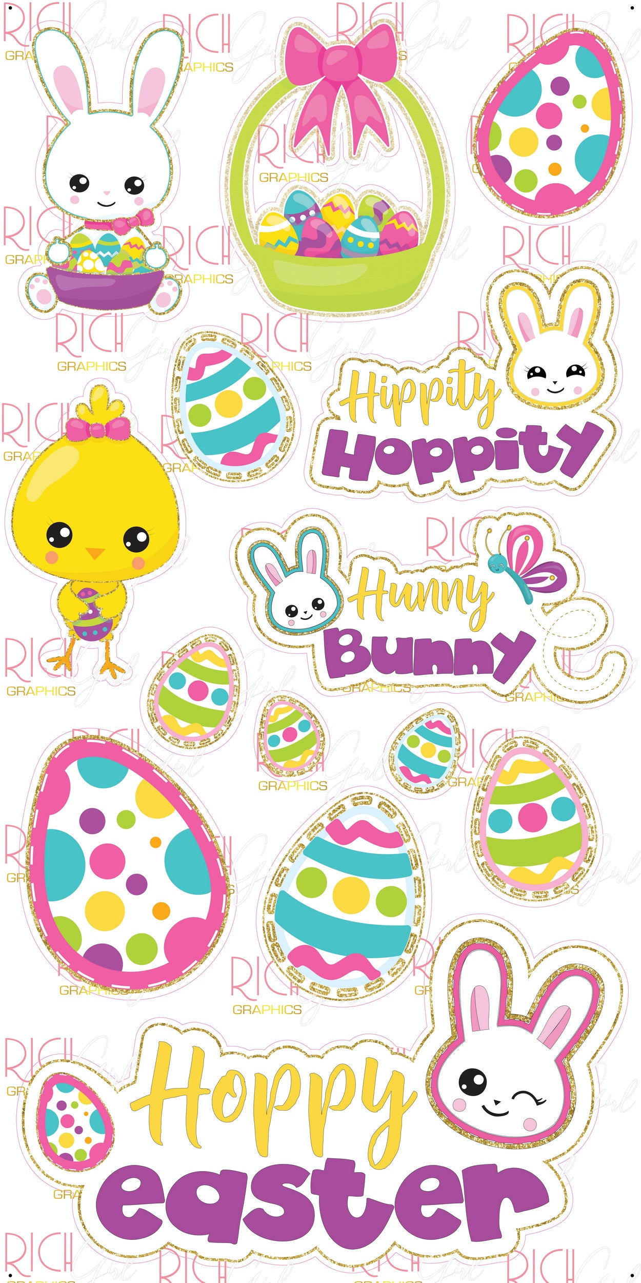 Happy Easter Yard Card