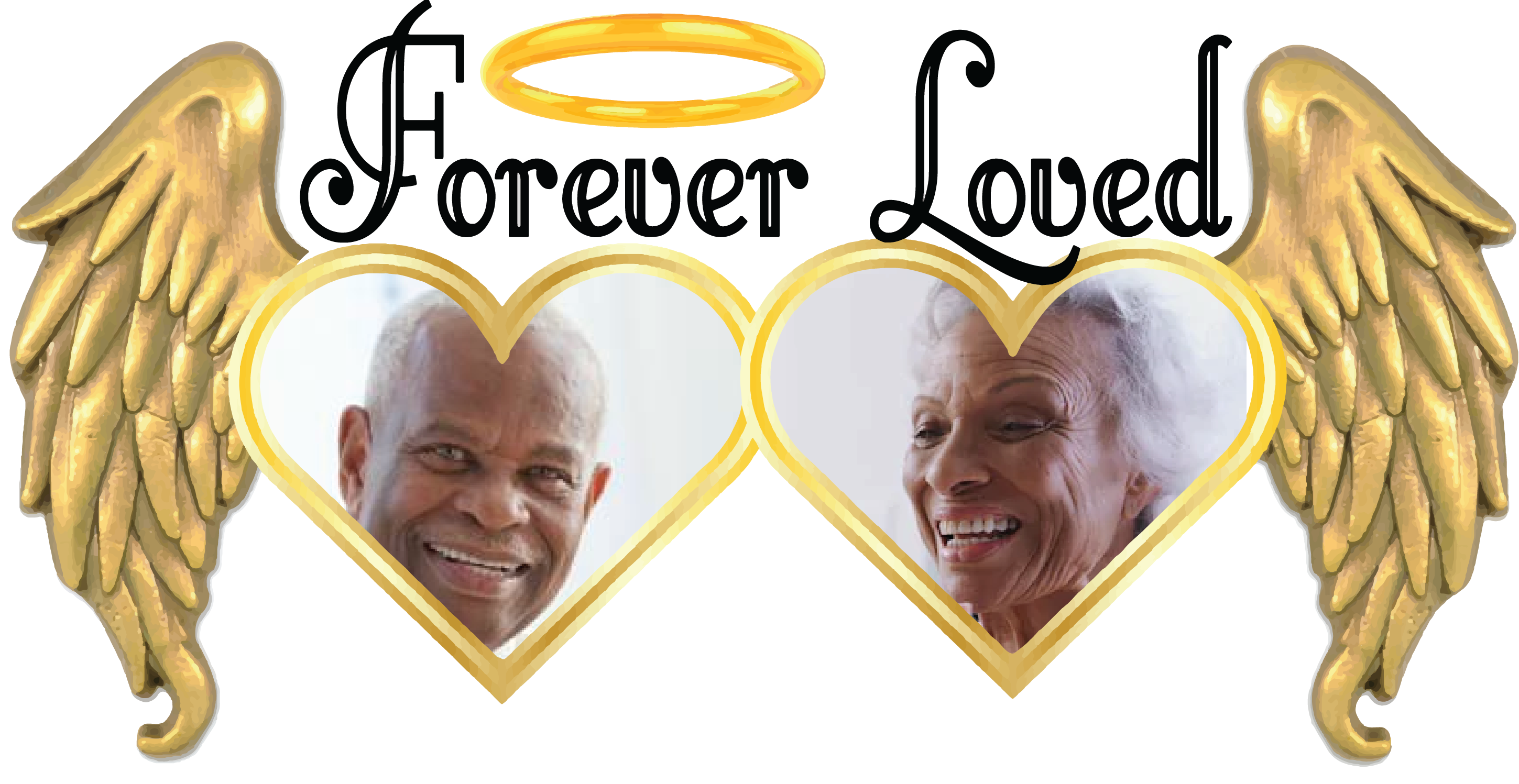 Custom Forever Loved Memorial Photo Flash (Available in Gold or Silver)