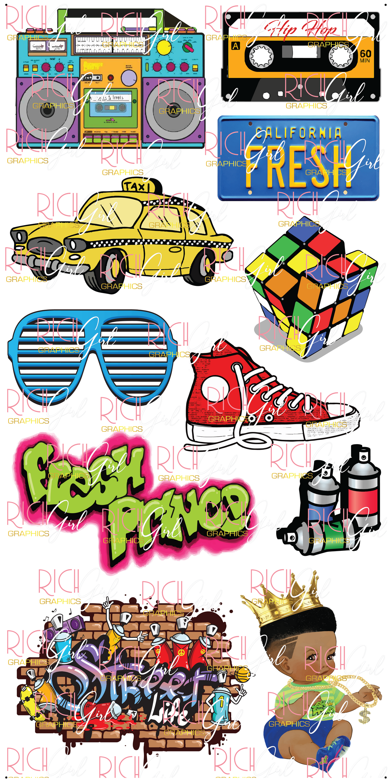 Fresh Prince Baby Boy Yard Card