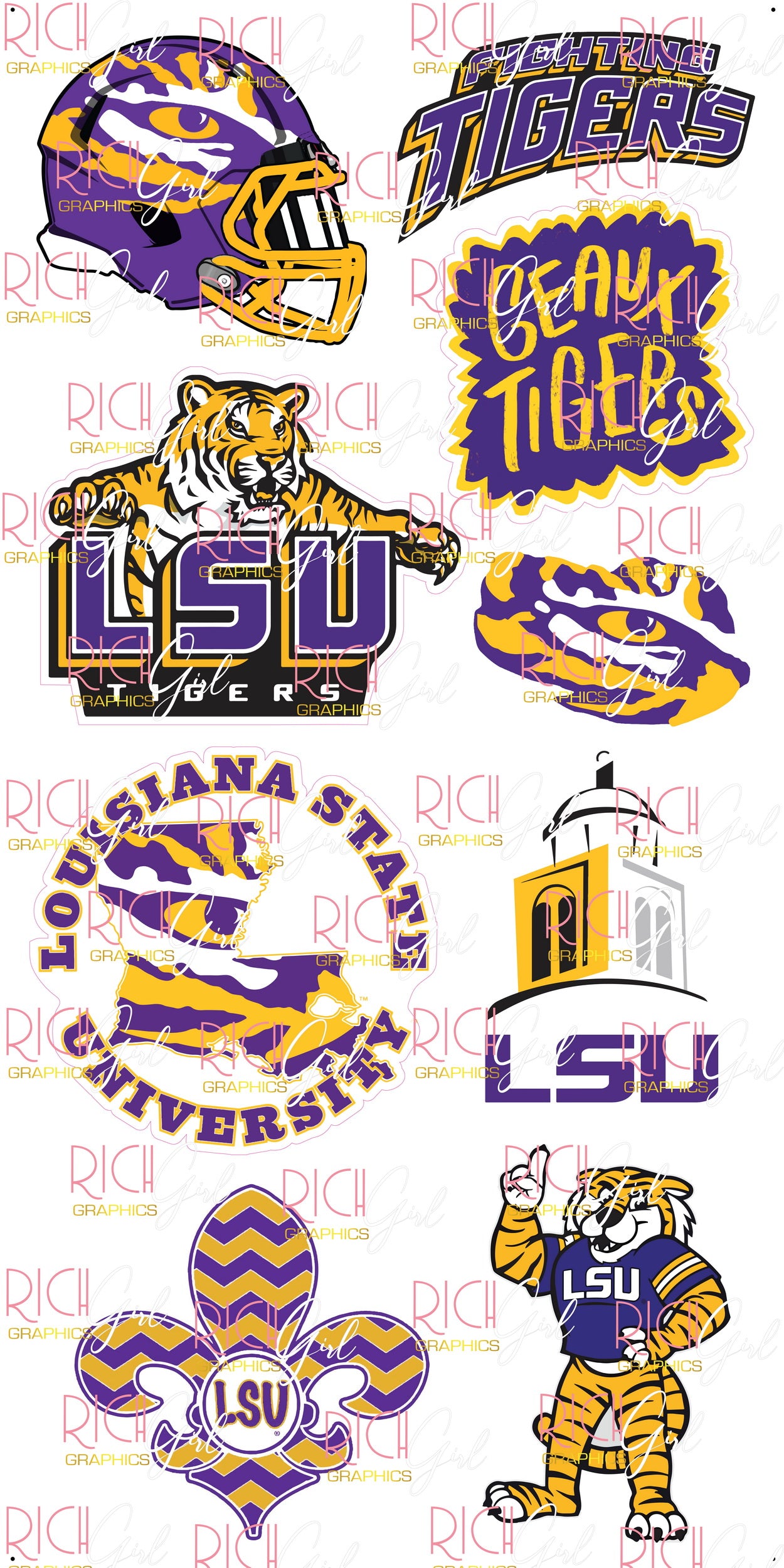 Louisiana State University Yard Card