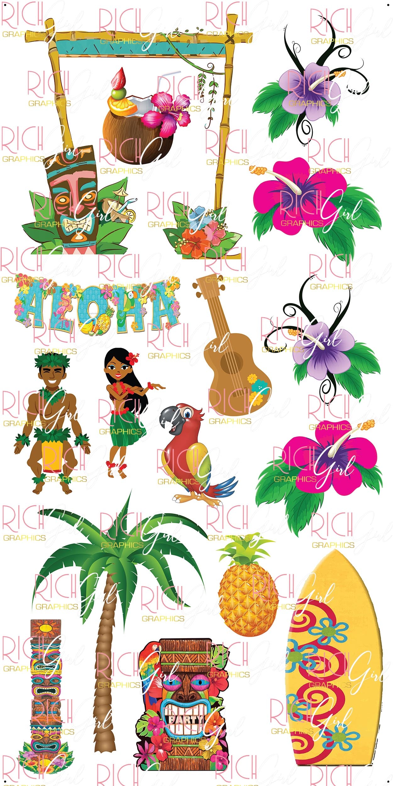 Luau Luau Yard Card