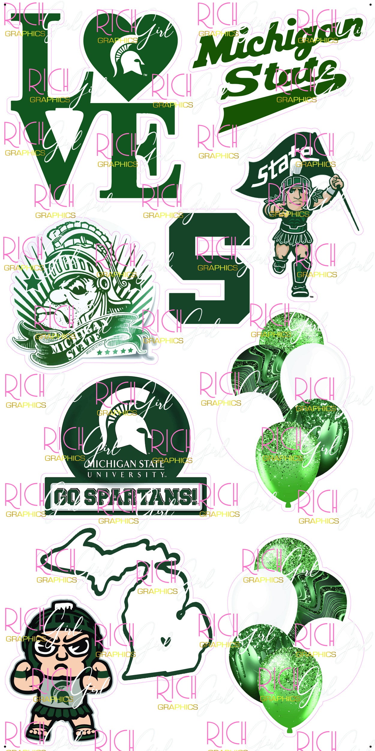 Michigan State University Yard Card
