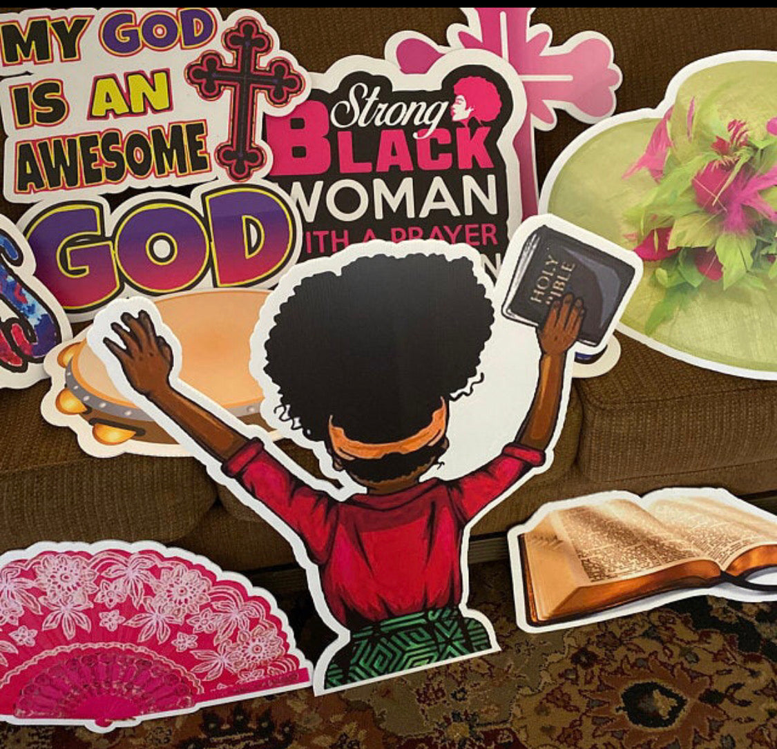 Prayerful In Pink Yard Card