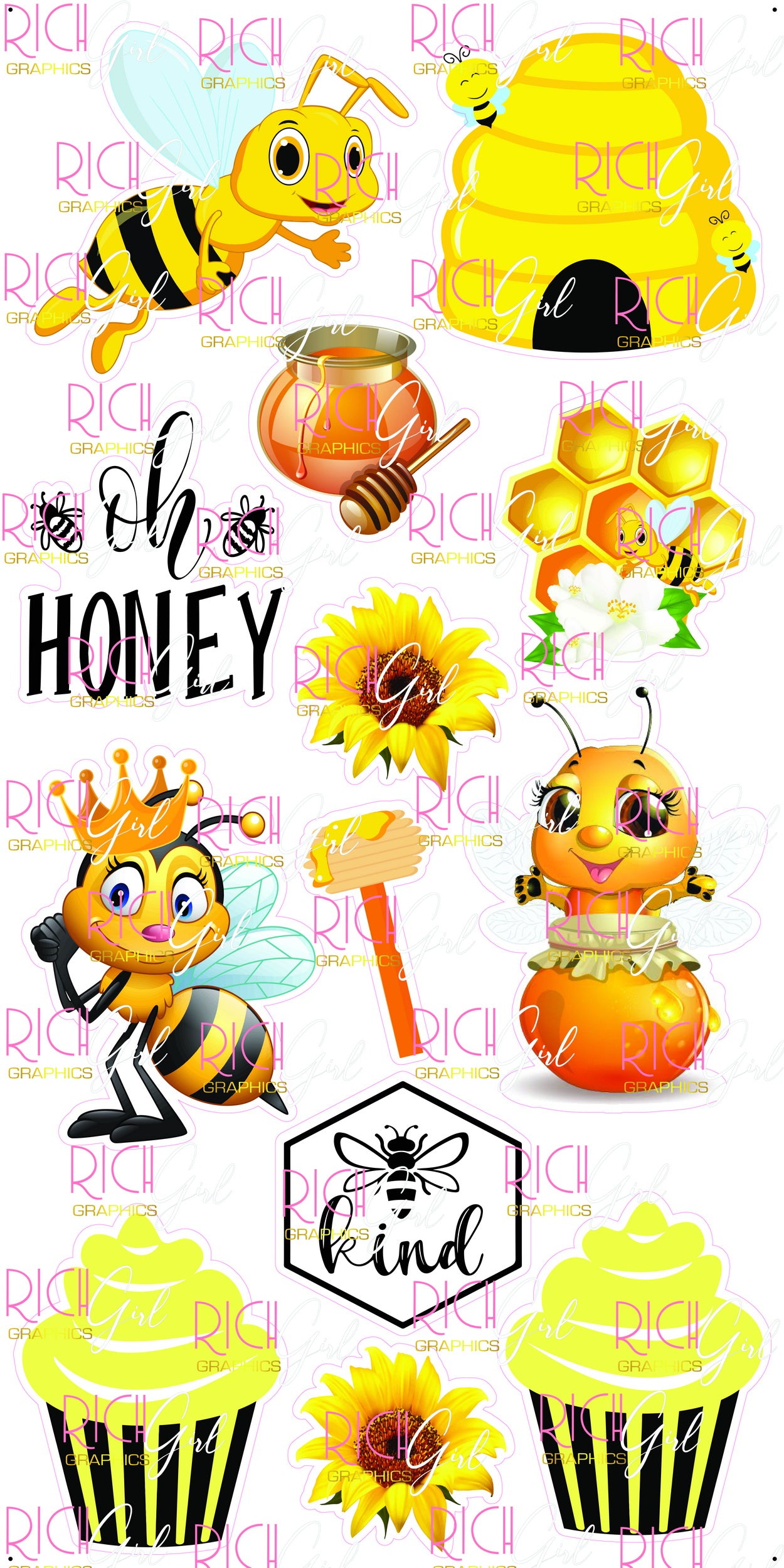 Oh Honey Yard Card